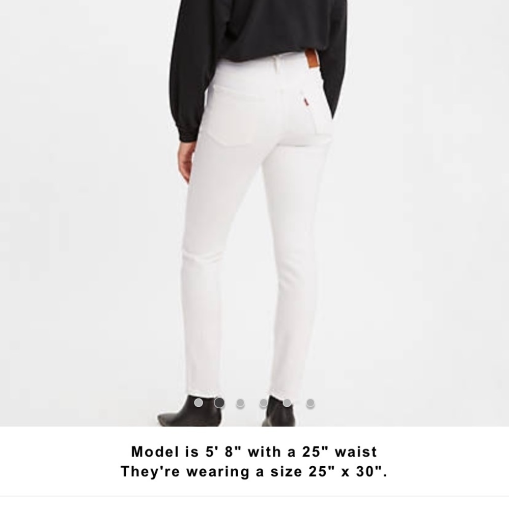 Levi’s White 501 Skinny Jeans